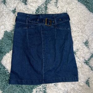 Free People Denim Mini Skirt